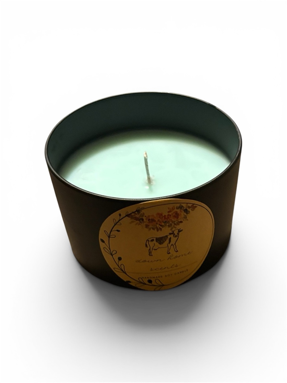 Handmade soy wax candle 7oz sea mineral scented in Tin can